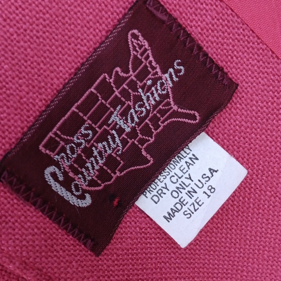 CROSS COUNTRY FASHIONS (USA) LADIES VINTAGE PURE LINEN (1) BUTTON LUXURY BLAZER - Picture 17 of 17